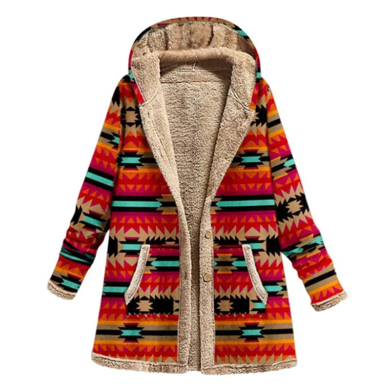 Comfortable Coat with Hood and Pockets